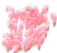 30 14mm Pink Opal Angel Wing Beads